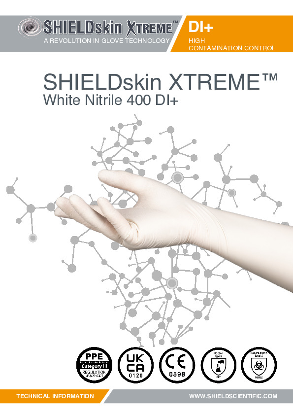 PDF SHIELDskin XTREME™ White Nitrile 400 DI+