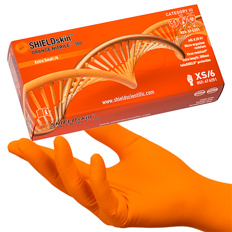 Gants Shield Scientific SHIELDskin Orange Nitrile 300 acheter