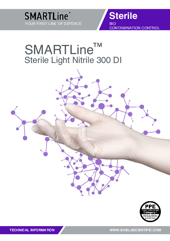 PDF SMARTLine™ Nitrile leggero sterile 300 DI