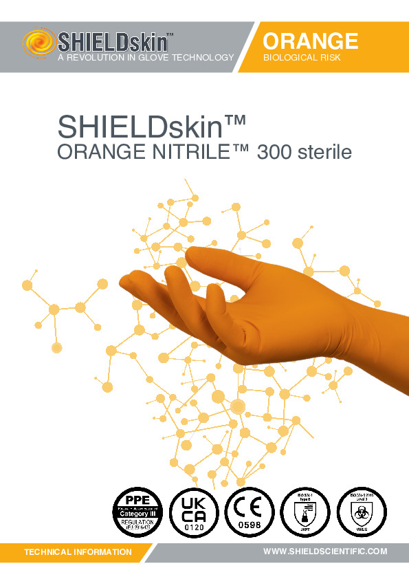 PDF SHIELDskin™ ORANGE NITRILE™ 300 Sterile