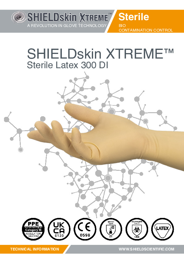 PDF SHIELDskin XTREME™ Sterile Latex 300 DI
