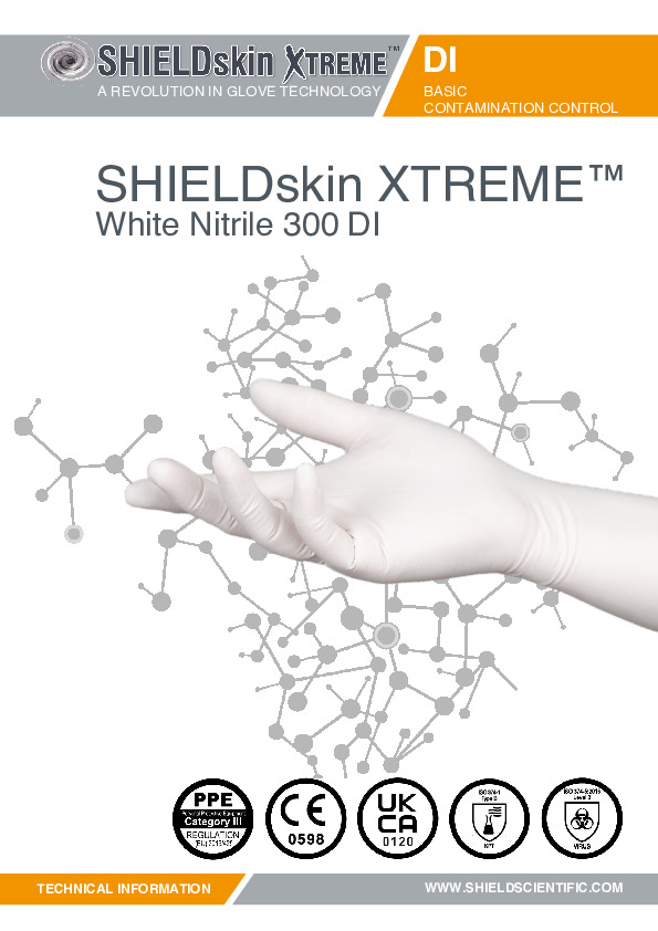 PDF SHIELDskin XTREME™ White Nitrile 300 DI