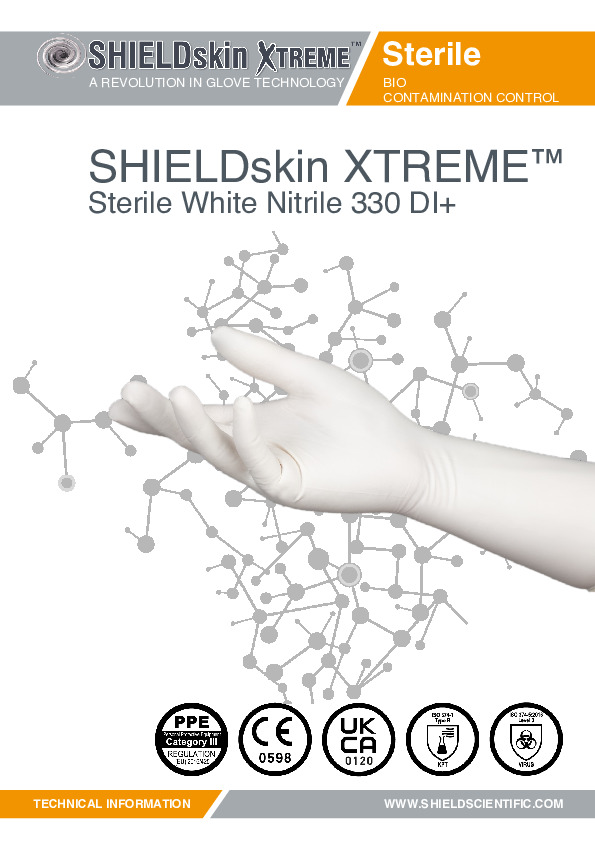 PDF SHIELDskin XTREME™ Sterile White Nitrile 330 DI+