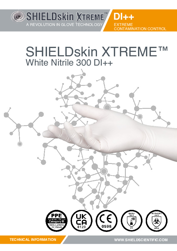 PDF SHIELDskin XTREME™ White Nitrile 300 DI++