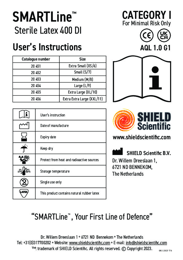 PDF SMARTLine™ Sterile Latex 400 DI
